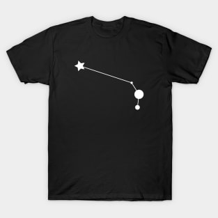 Aries Zodiac Constellation in White T-Shirt